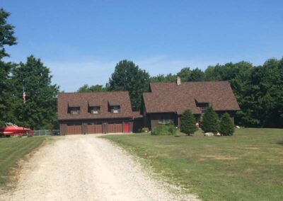 Custom home in Girard, PA, with new roof installed by Daugherty Roofing 814.