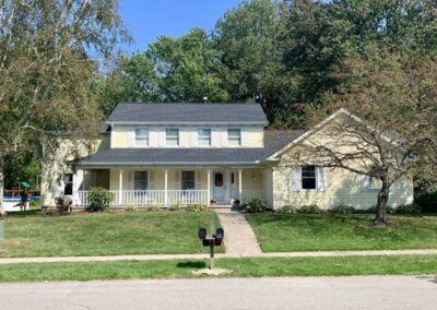 Multilevel home in Millcreek, PA, with new roof installed by Daugherty Roofing 814.